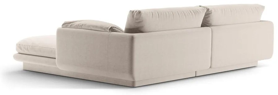 Béžová rohová pohovka (ľavý roh) Torino – Micadoni Home