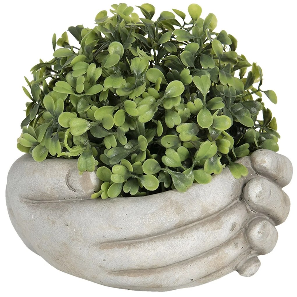Béžový kvetináč v dizajne zopätých rukách Jointes - 16 * 15 * 8 cm