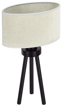 Duolla - Stolná lampa OVAL 1xE27/15W/230V pr. 30 cm šedá