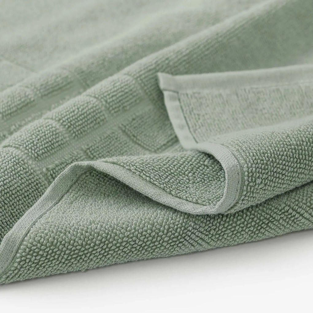 Goldea kúpeľňová froté predložka mozaika – šalviová 50 x 70 cm