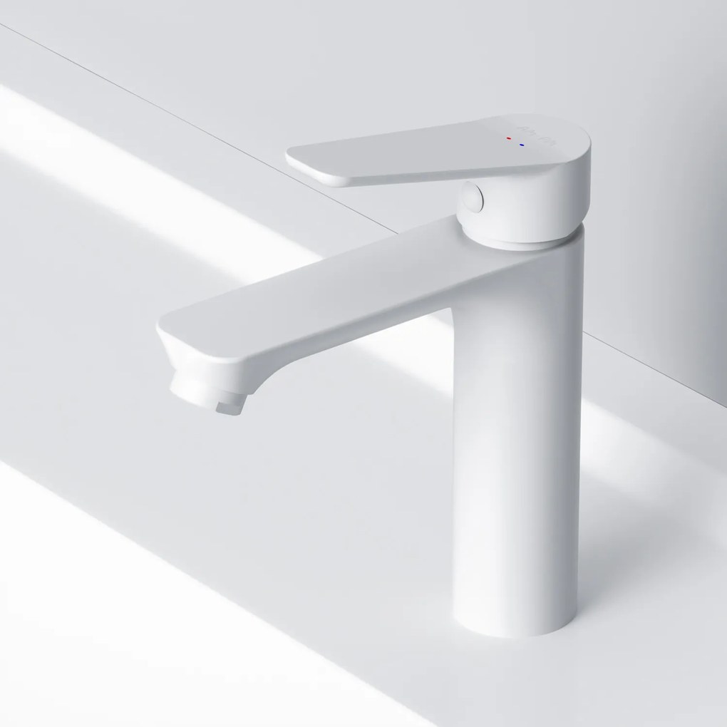 Umývadlová batéria AM.PM Hit FTA82233 jednopáková s odtokovým ventilom, biela