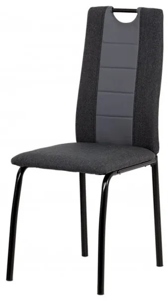 Sconto Jedálenská stolička CAMILLA čierna/sivá