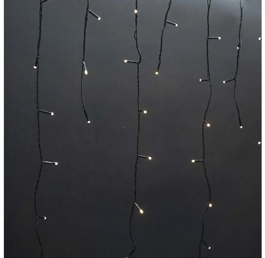 Nedis CLLC360 - LED Vonkajší vianočný záves 360xLED/7 funkcií 14m IP44 teplá biela