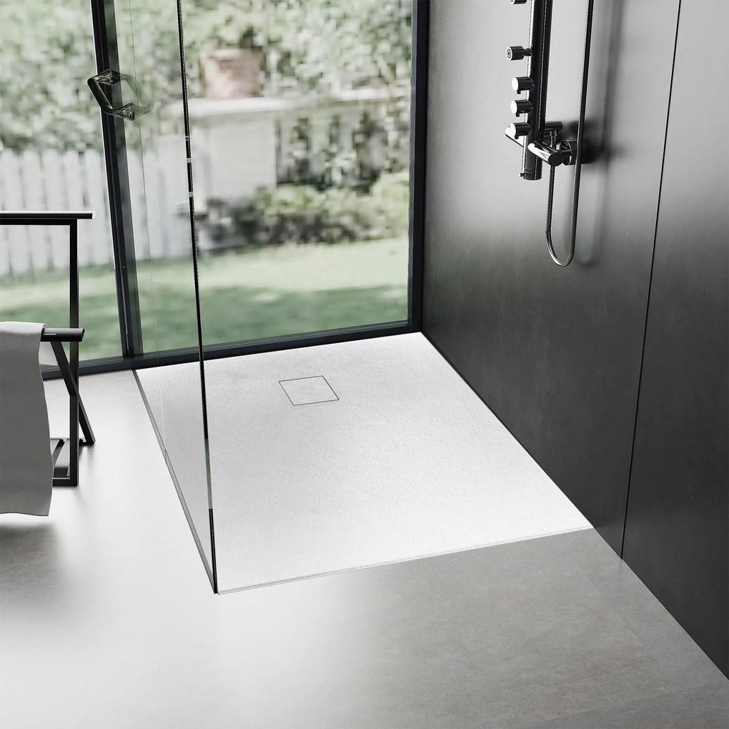 Rea Magnum White, SMC sprchová vanička 100x80x2,5 cm, biela, REA-K3335