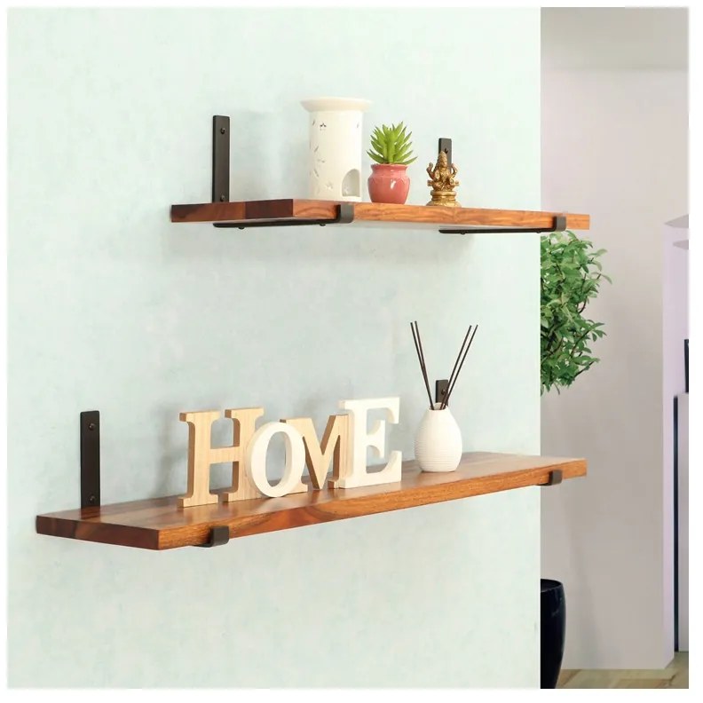 Polica na stenu s konzolou Rita 150 cm PALISANDER