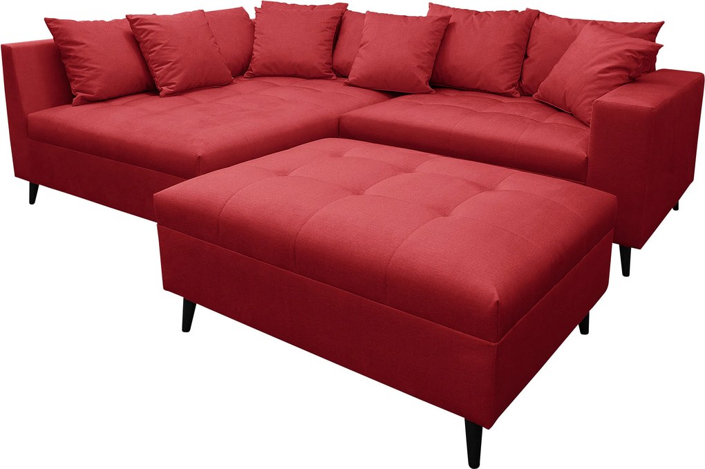 XXXLutz ROHOVÁ SEDAČKA, textil, červená MID.YOU - Sedačky - 001628000305