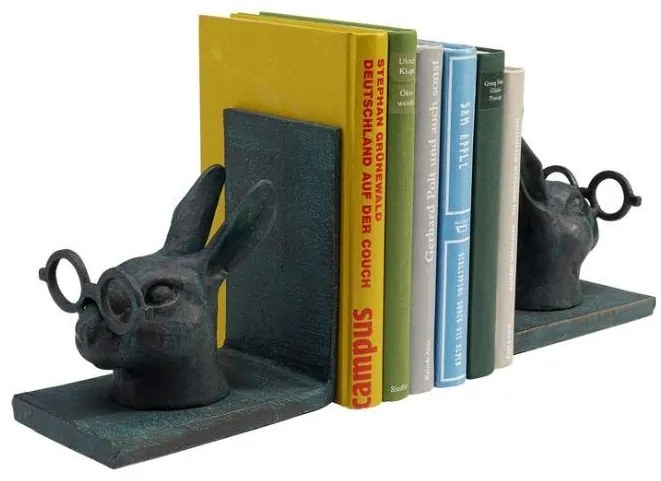Smart Rabbit zarážka na knihy dvojdielna sivá