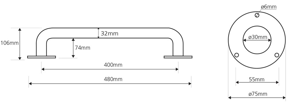 Sapho Sapho, HANDICAP madlo 400mm, biela, XH510W