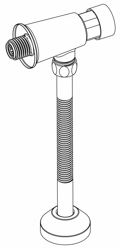 Mereo Mereo, Pisoárová sada s tlačným ventilom 1/2" x 1/2", MER-CBT805S