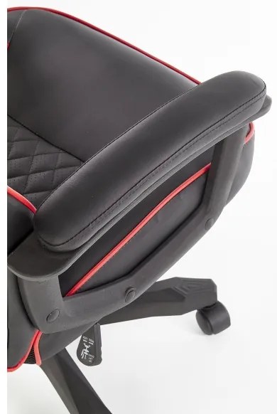 Kancelárska stolička HELO čierna/červená