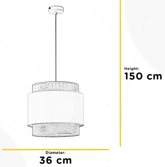 ONLI - Luster na lanku LICIA 1xE27/22W/230V