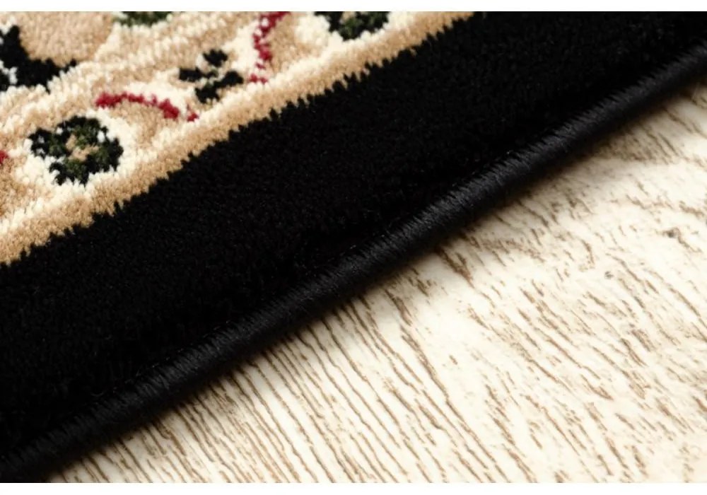 Kusový koberec Royal čierny ovál 200x290cm