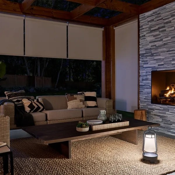 Elstead KL-LYNDON-BT-B-BK - LED Vonkajšia lampa s reproduktorom LED/3W/230V IP44