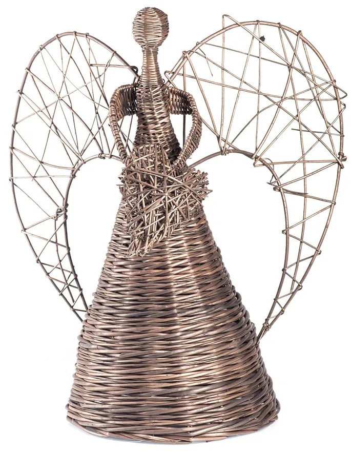 Anjel prútený Provence srdce Elegance I.priemer32 x v. 70(cm)