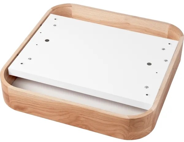 Stropné svietidlo OAK SQUARE 4xE27/15W/230V 45x45 cm dub
