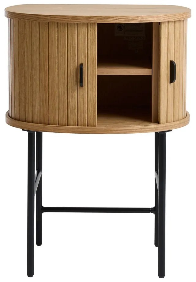 Nočný stolík v prírodnej farbe Nola – Unique Furniture
