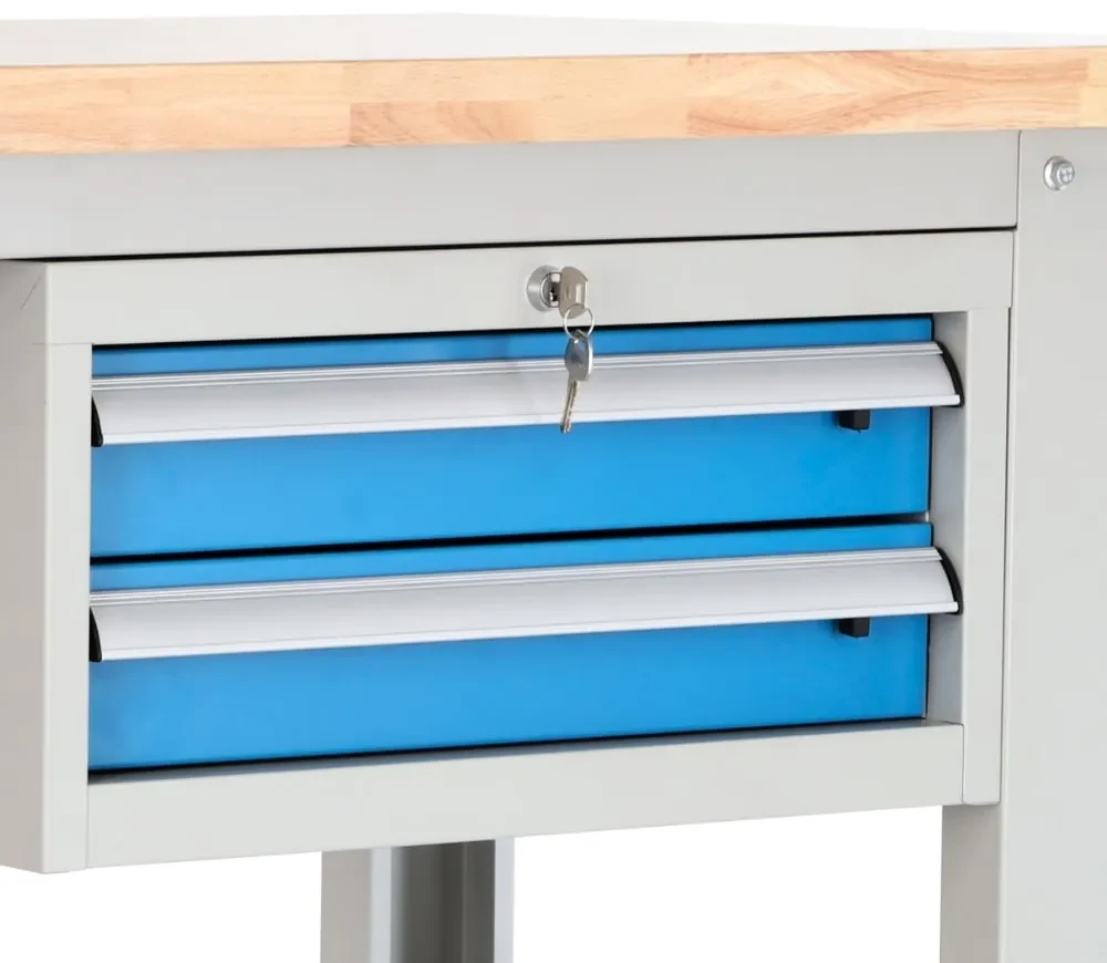 Dielenský stôl Solid OAK-12, 180 cm, 2 závesné boxy, dub