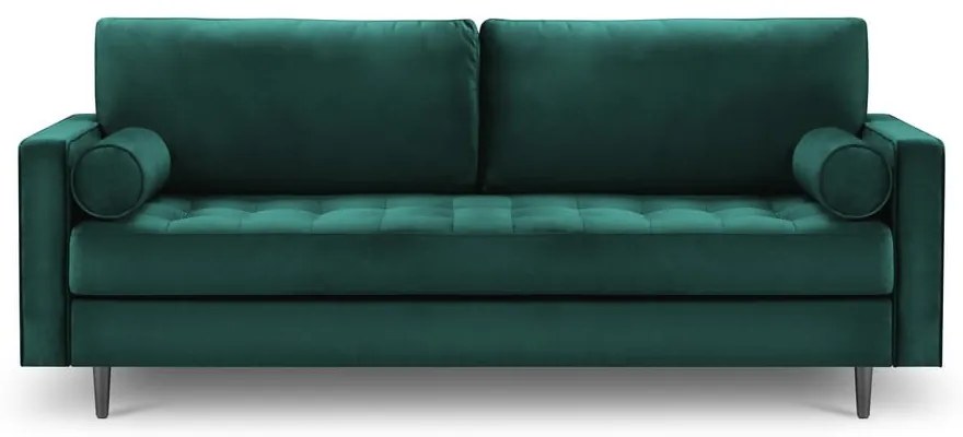 Petrolejovozelená zamatová pohovka Milo Casa Santo, 219 cm