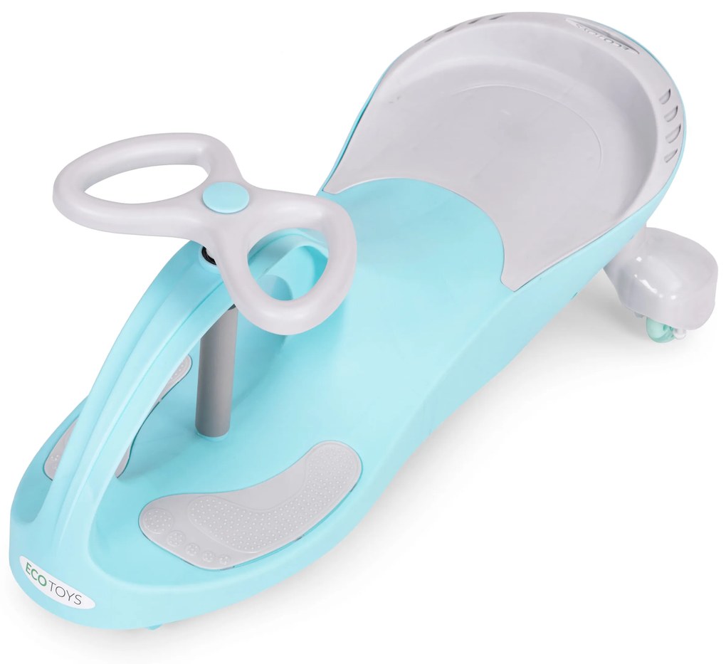 Detské odrážadlo s LED kolesami, modré ECOTOYS