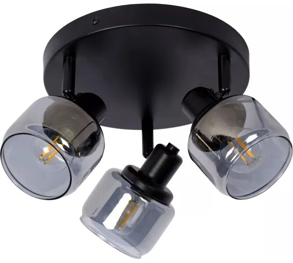 Lucide 77979/13/30 - Bodové svietidlo BJORN 3xE14/40W/230V čierna