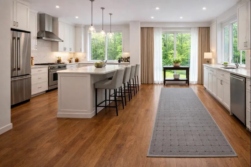 Vopi, Behúň na mieru Udinese šedý, šíre 40 cm, šedá, chodba / predsieň