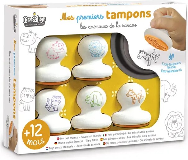 Moje prvé pečiatky: Zvieratká zo savany 5ks