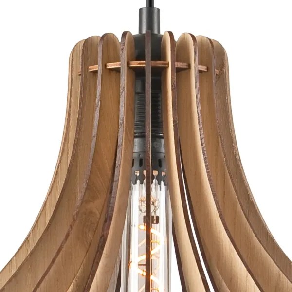 Luster na lanku TUCCI 1xE27/60W/230V pr. 29 cm dub