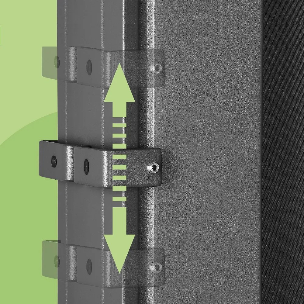 Bočná markíza NOSARA na terasu, 180x300cm antracitová Casaria