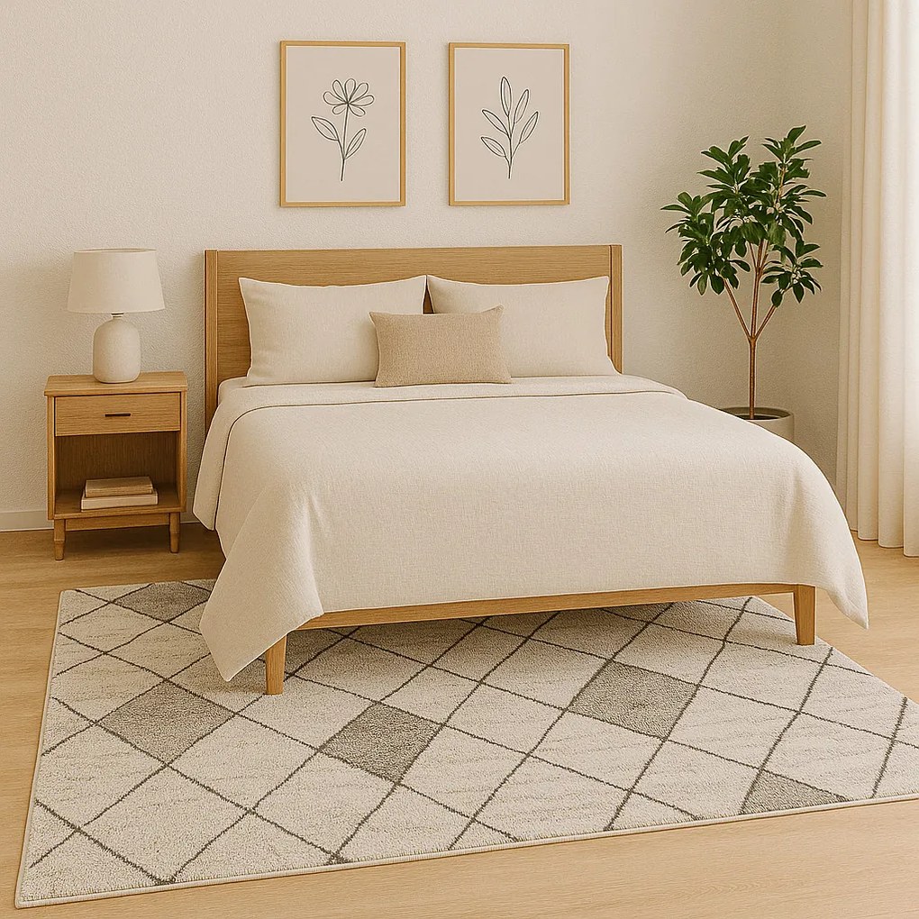 Kusový koberec Castro Carved 4928/NQ2A, 160x235, béžová, kancelária, Oriental Weavers