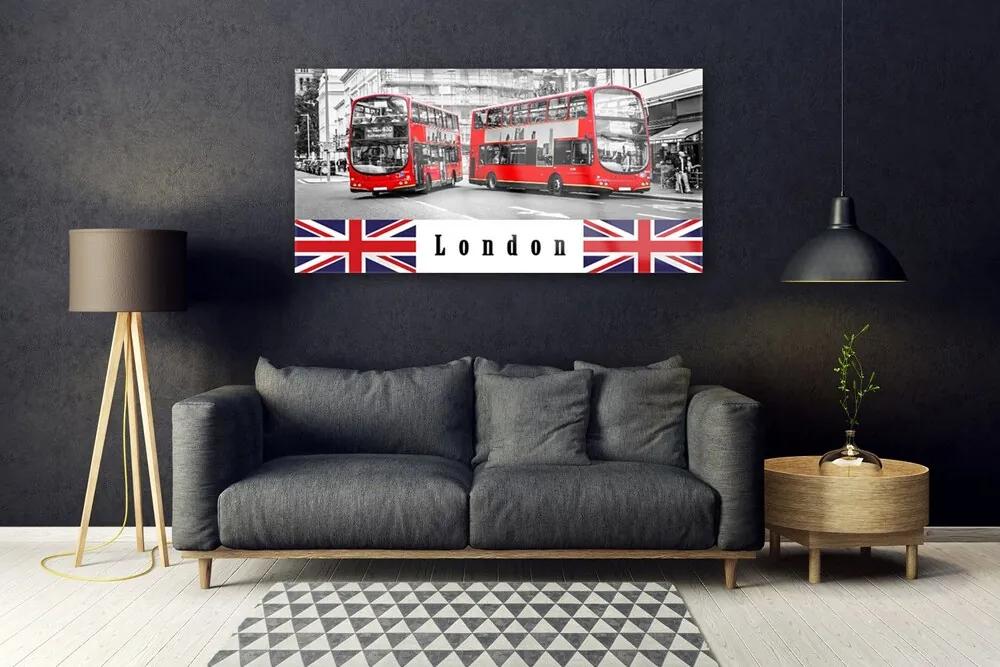 Obraz plexi Londýn autobus umenie 120x60 cm
