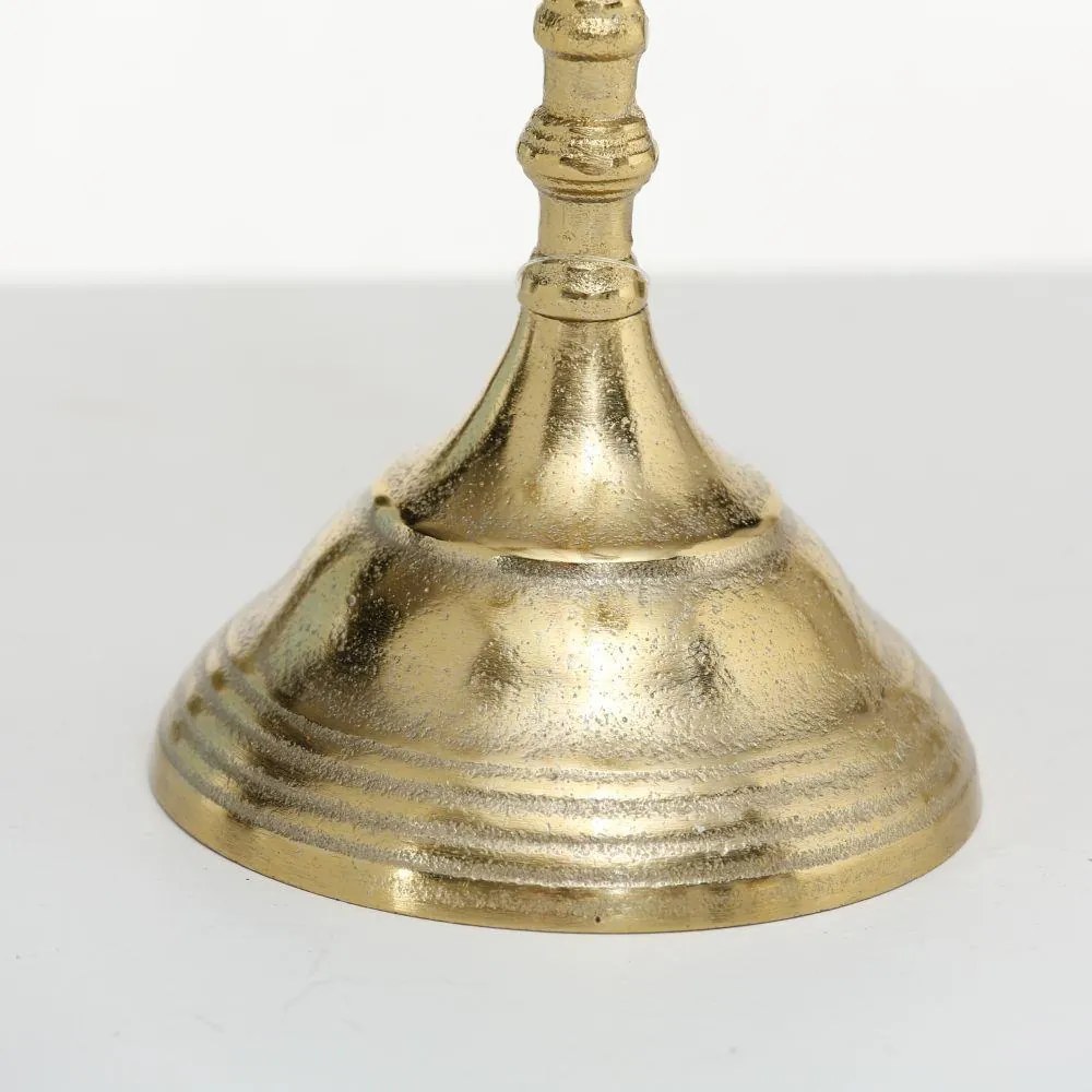 BOLTZE Kovový svietnik Francesca, 40 cm, zlatá