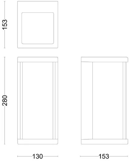 Philips - LED Vonkajšie nástenné svietidlo ULYZO LED/12W/230V IP44