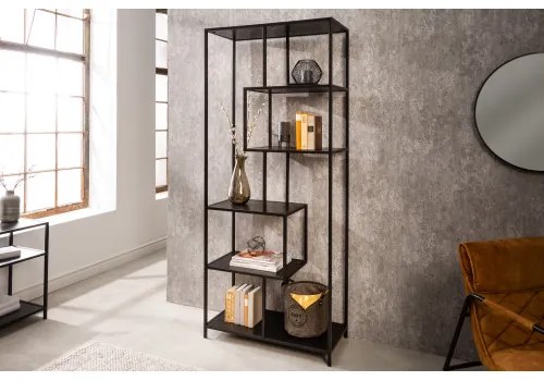 Knižnica/Regál 42021 77cm Slim Line Čierny jaseň - Komfort-nábytok