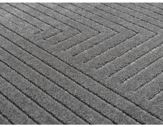 Koberec Nova 3D geometria, sivý