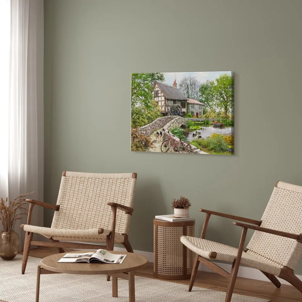 Obraz 60x80 cm Watermill - Styler