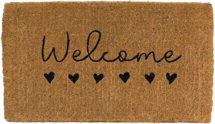 Rohožka z kokosových vlákien Welcome - 75 * 45 * 4cm