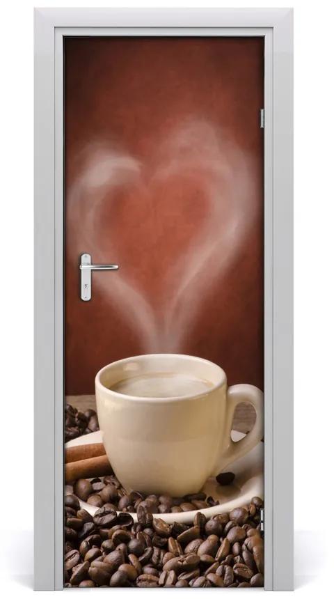 Fototapeta na dvere samolepiace aromatická káva 95x205 cm