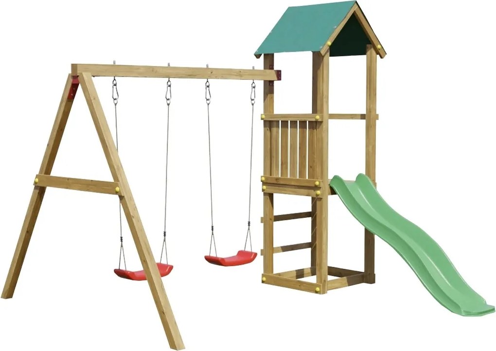 Marimex | Detské ihrisko Marimex Play Basic 008 + zelená šmykľavka | 11640470
