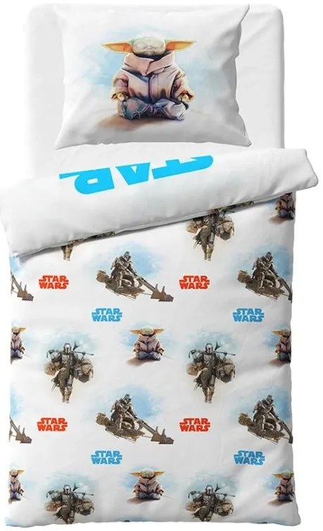 Detské obliečky  Star Wars Baby Yoda 140x200/70x90 cm