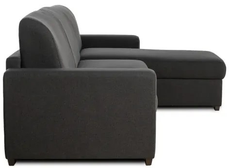 Rohová sedacia súprava na každodenné spanie ONE s rozkladom, pravá, 140, tm. šedá (jazz 22 graphite)