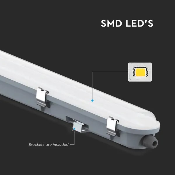 LED technické žiarivkové svietidlo s pohybovým senzorom LED/36W/230V 4000K IP65 120 cm