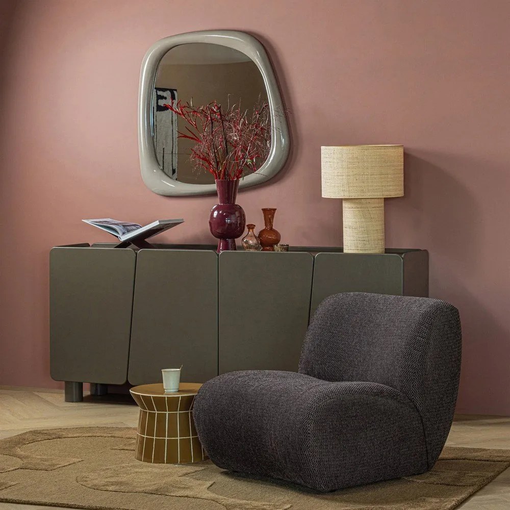 Keramický okrúhly odkladací stolík ø 38 cm Plu – WOOOD