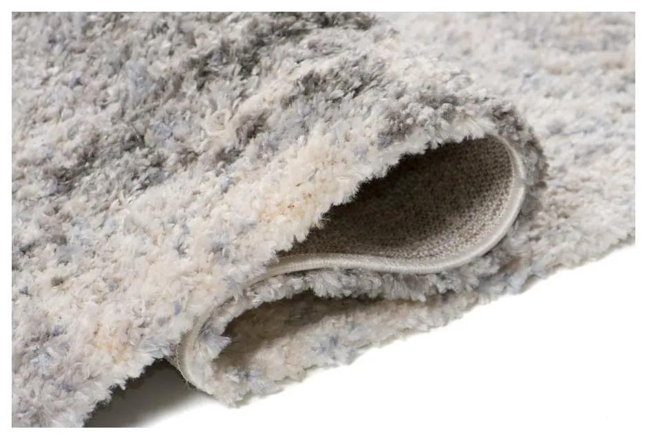 Kusový koberec shaggy Feride sivý 200x300cm