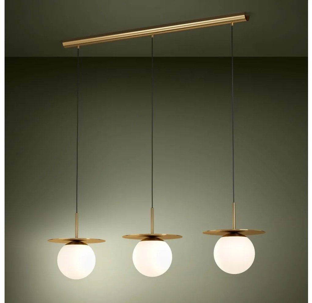 Eglo 39953 - Luster na lanku ARENALES 3xE27/40W/230V zlatá