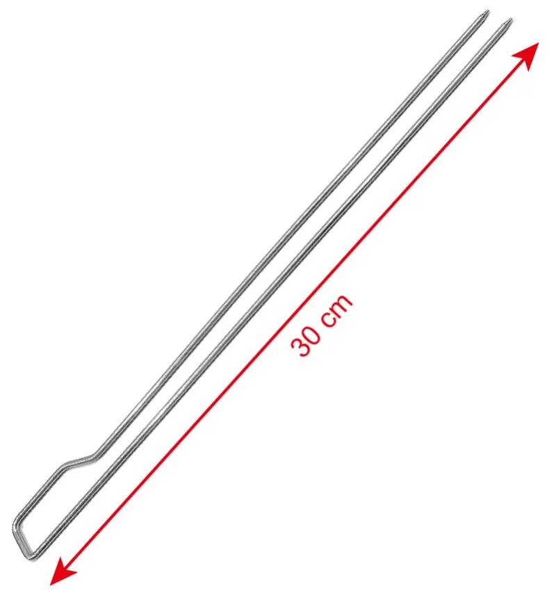 BBQ XL Grilovacie ihly-špízy DELANO, dĺžka 30 cm SET 8ks