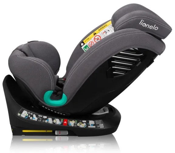Lionelo - Autosedačka s otočnou základňou BASTIAAN ONE i-Size 40-150 cm Grey Stone