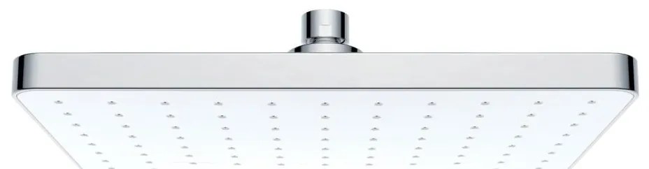 WENKO 24001100 - Sprchová hlavica AUTOMATICKÉ ČISTENIE 25x17 cm lesk. chróm/biela