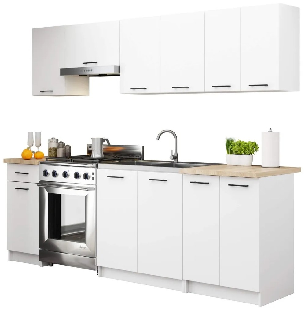 Kuchynská závesná skrinka Olivie G1 W 80 cm biela
