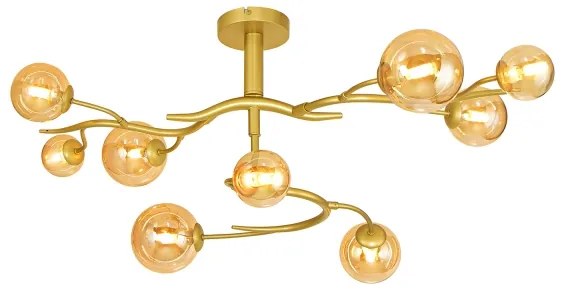 Brilagi - LED Prisadený luster MISTEL 9xG9/3W/230V zlatá