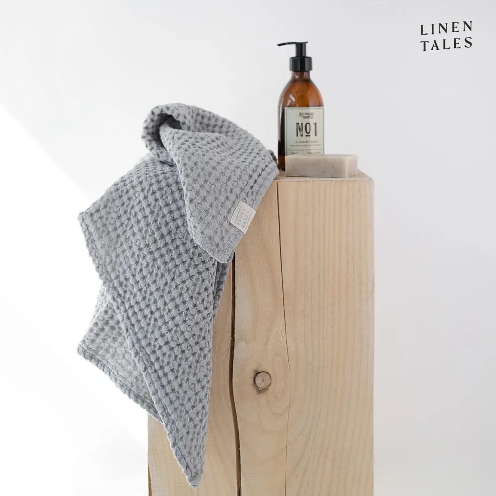 Svetlosivé uteráky a osušky v súprave 3 ks Honeycomb - Linen Tales